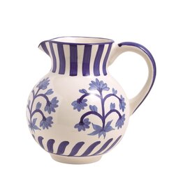 BLUE FLORAL PITCHER