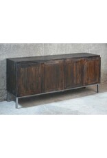 CAB069 Old World Sideboard 4Dr Tea Brown