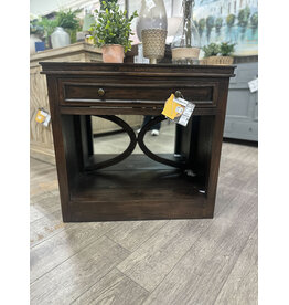 TAB1658 Horrison End Table 1drw w/mirror back 33.8x18.1x31.1"H