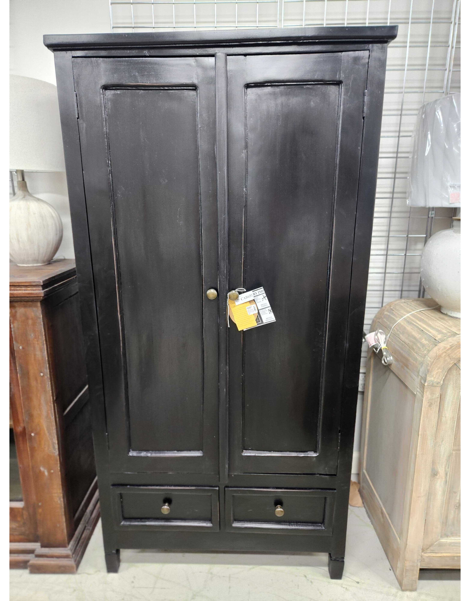 CAB651 Devon Wardrobe 2 Pnl Drs/2Drw 35.3x21.6x67.7"H