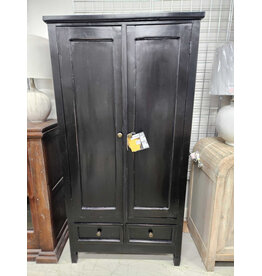 CAB651 Devon Wardrobe 2 Pnl Drs/2Drw 35.3x21.6x67.7"H