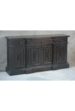 CAB079 Credeza W/ Moulded 4 Dr and 3 Drw  61.3x12.6x32.6"H