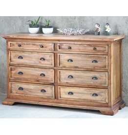 CAB179 Beverly Dresser 8Drw w/RG 66.1x18.1x40.1"H