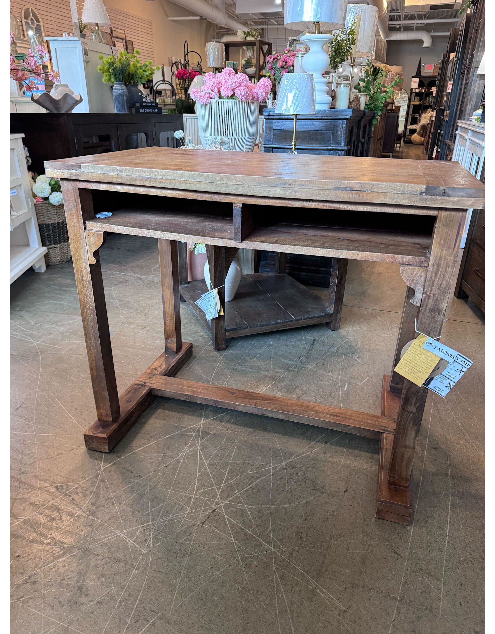 TAB269 Colonial Desk 2 Storage Nooks 36.5x24x31.1"H