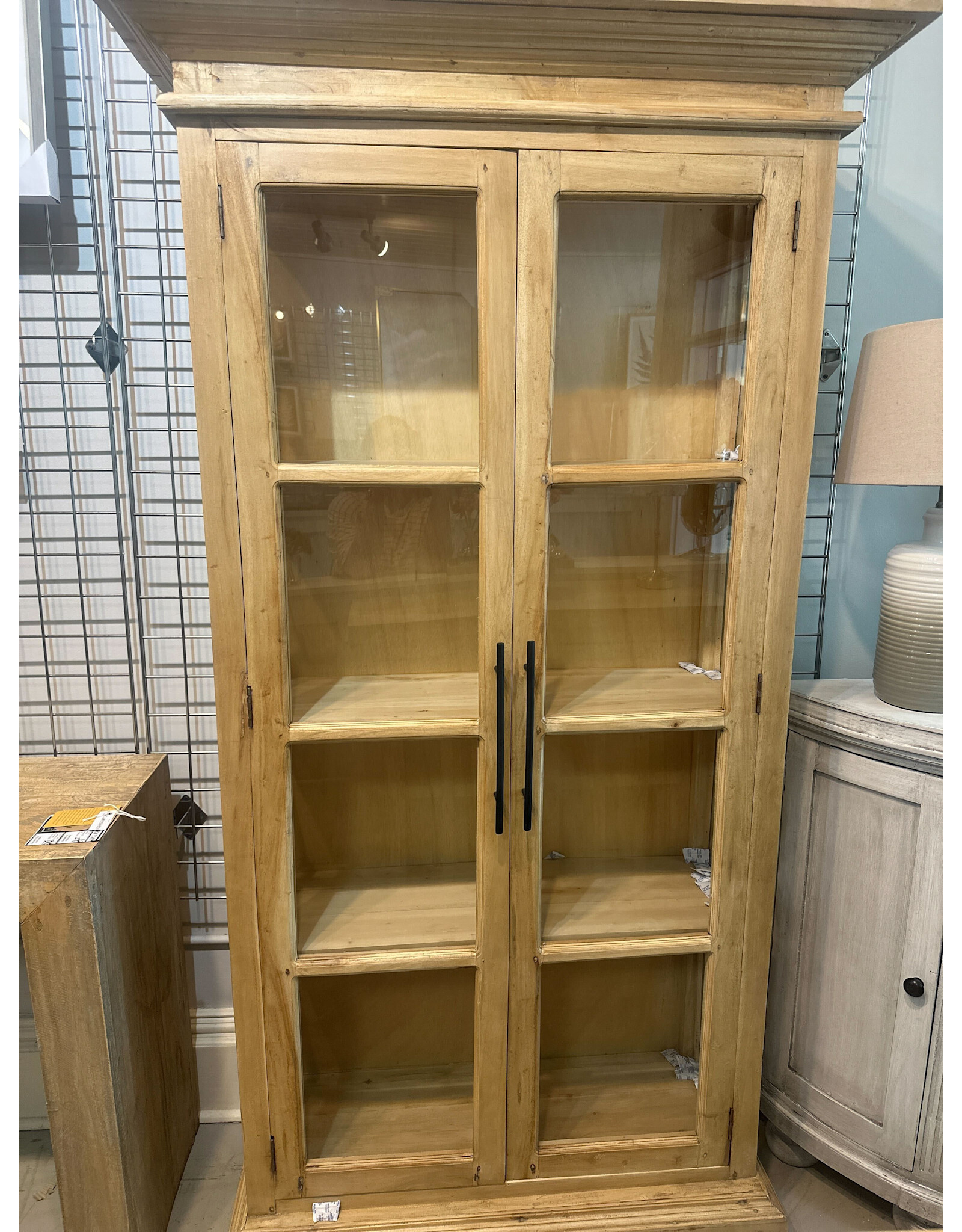 CAB191-SO1 Display Armoire (no cross/Bar pulls) 41.7x15.7x76.7"H