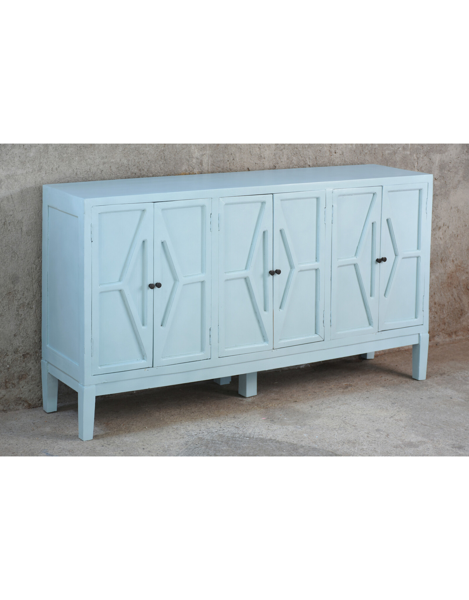 CAB1054 Credenza /Moulded design 3drs 59.8x14.6x35.8"H
