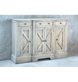 Cab1236 Barn Sideboard 3drw 3dr 59.4x14.6x42.2"H