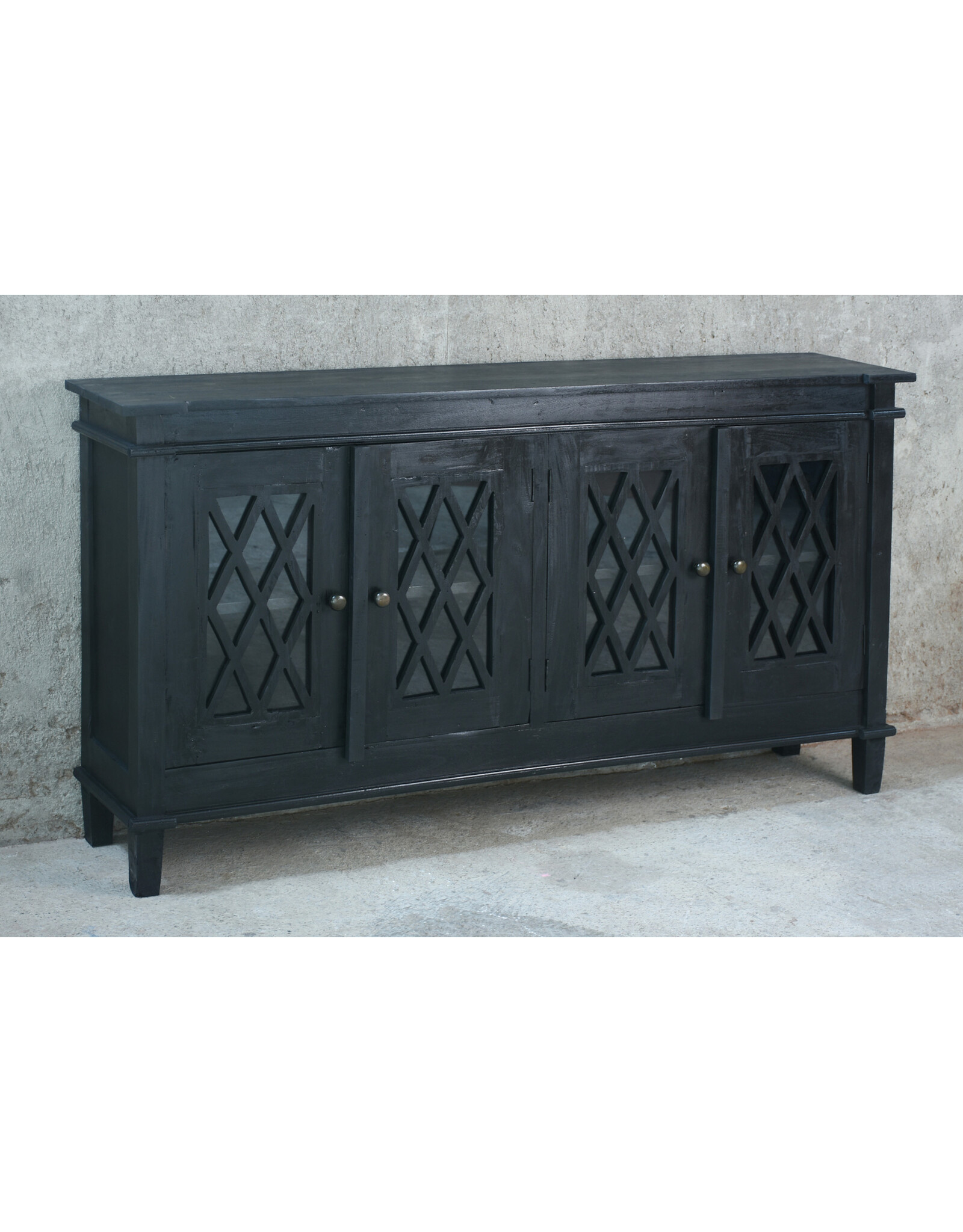 CAB1243 Glazed Credenza 4GD 64.2x13.3x34.6"H