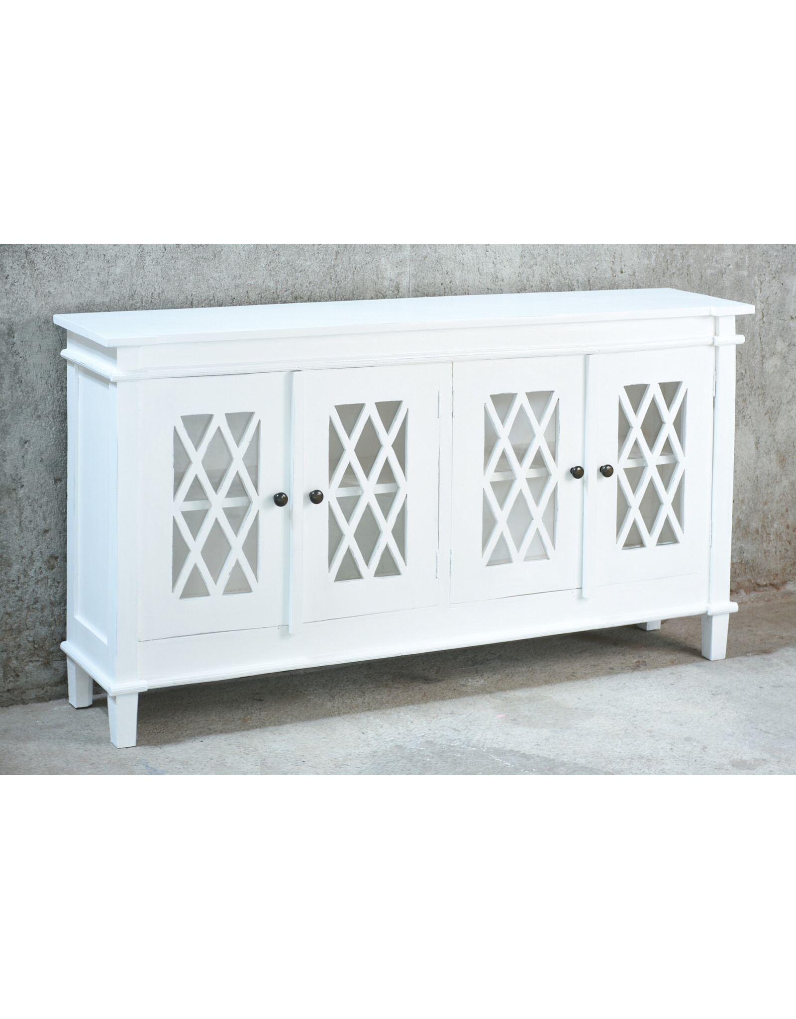 CAB1243 Glazed Credenza 4GD 64.2x13.3x34.6"H