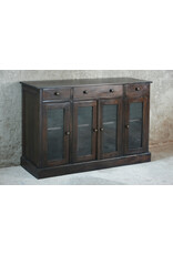 CAB1299 Glazed Sideboard 4GD 3drw w/RG 54.1x17.3x35.8"H