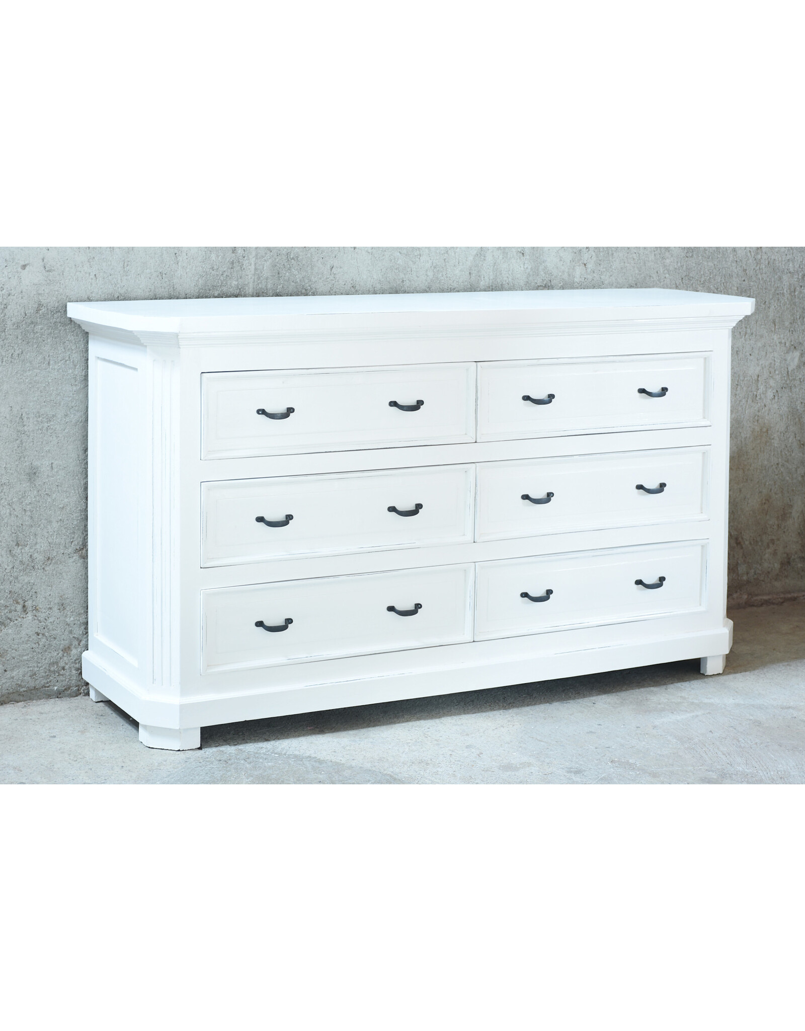CAB1694 Charleston Double Dresser 6 Drw W/RG 72x21.5x41.3
