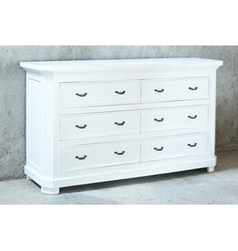 CAB1694 Charleston Double Dresser 6 Drw W/RG 72x21.5x41.3