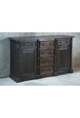CAB1700 American Credenza 2 Panel Dr 6 Drw W/RG 68.1x17.7x40.5