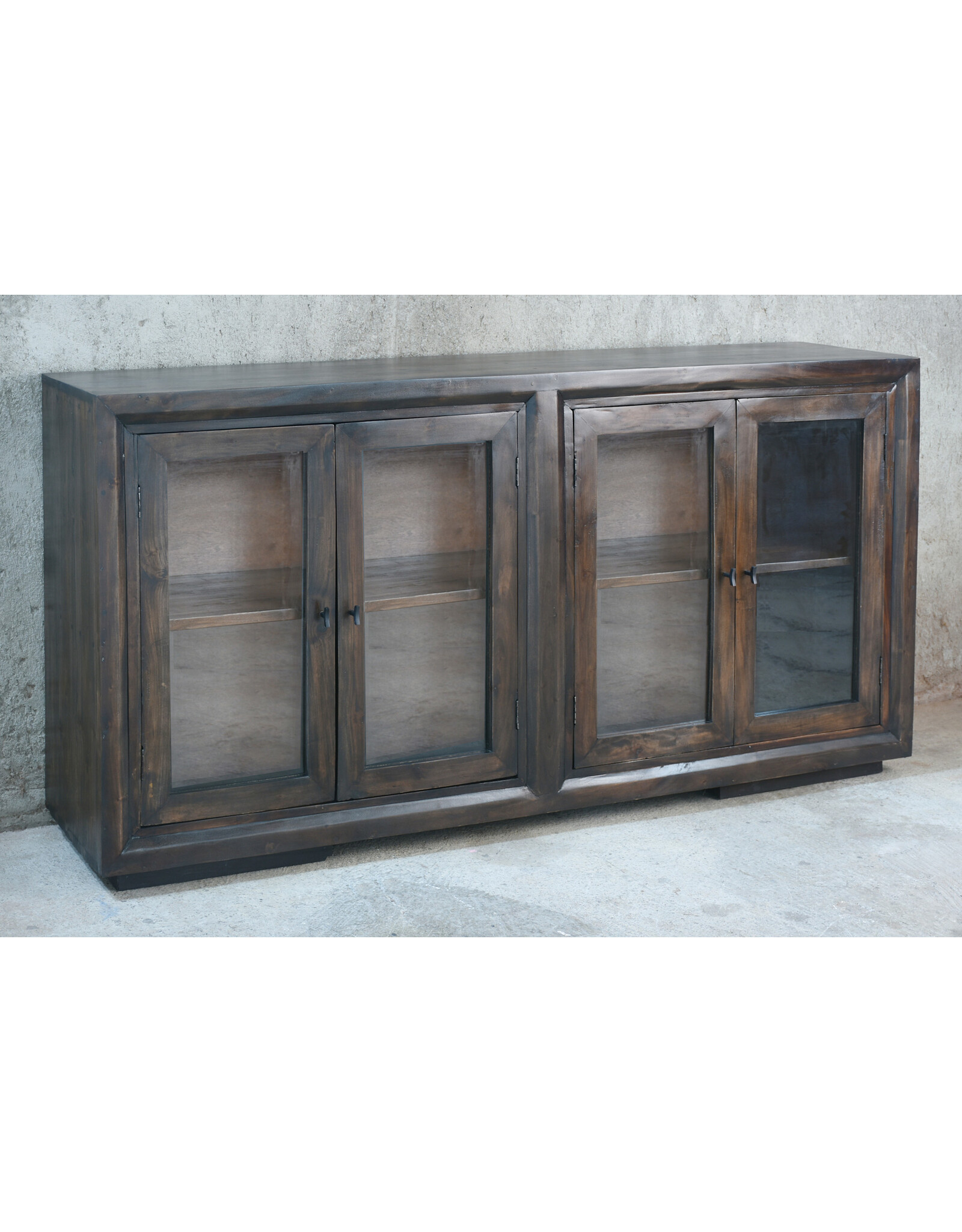 CAB1763 Glazed Oldworld Contemporary Credenza 80.3x17.7x41H