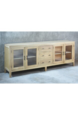 CAB375 Sideboard 4GD 3Drw w/RG 86.6x18.1x33.8"H