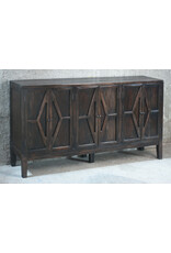 CAB1054 Credenza /Moulded design 3drs 59.8x14.6x35.8"H