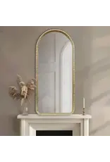 MP95F-0327 Gold Metal Arched Wall Mirror