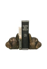 DF3346 4-3/4"L Dog Head Bookends, Bronze (SET OF 2)