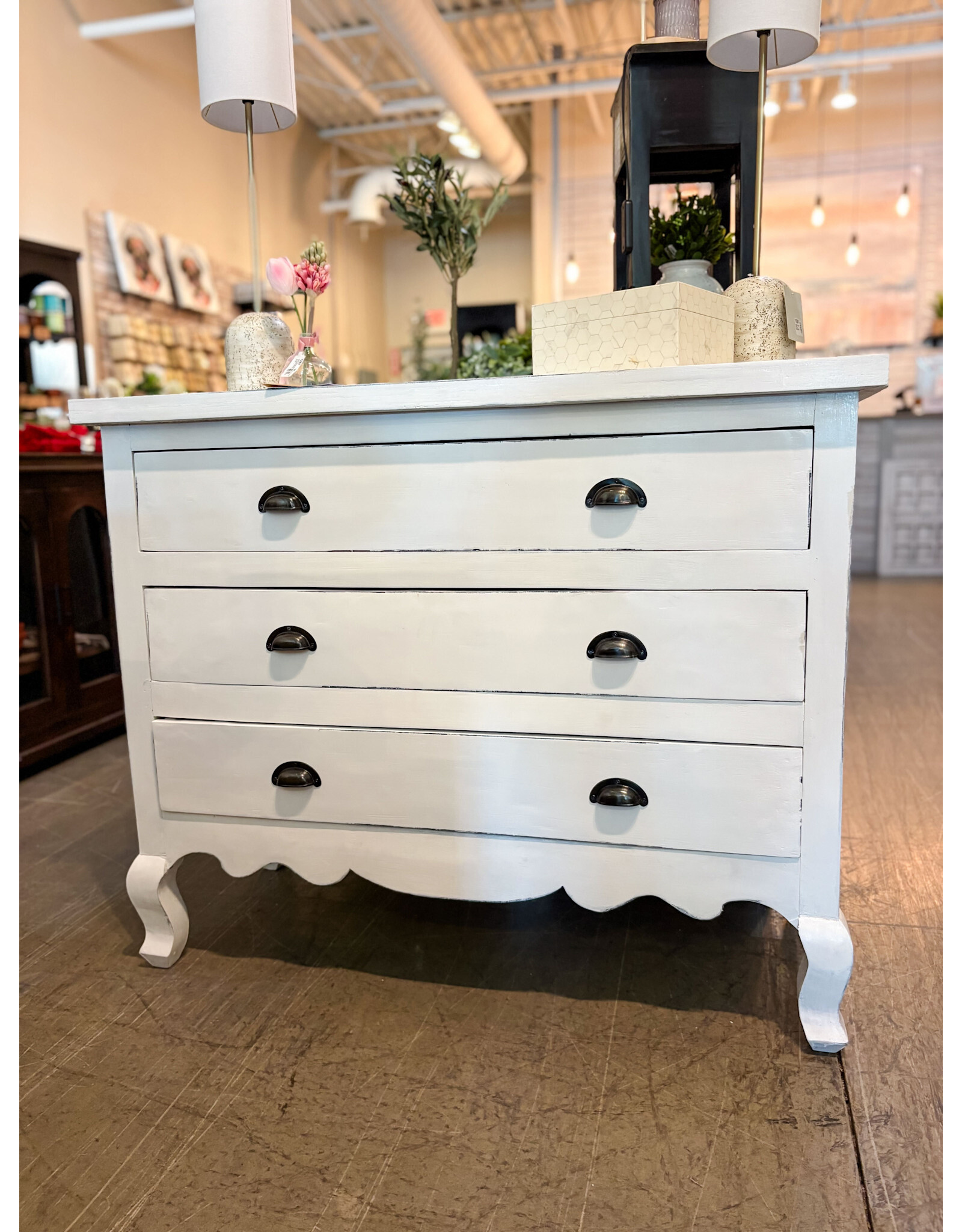 CAB278 Savannah Chest 3 drw w/ RG 43.2x18.5x35.3