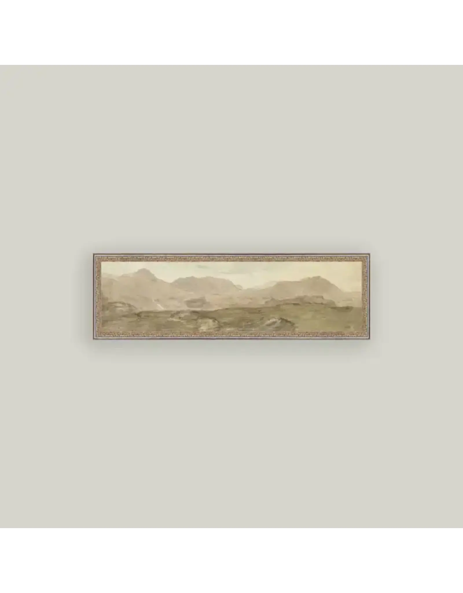 View from the top of Honister Crag Framed Antique Art 32x10