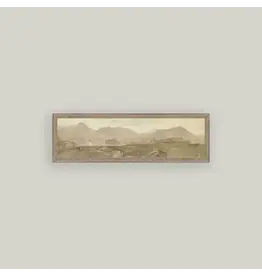 View from the top of Honister Crag Framed Antique Art 32x10