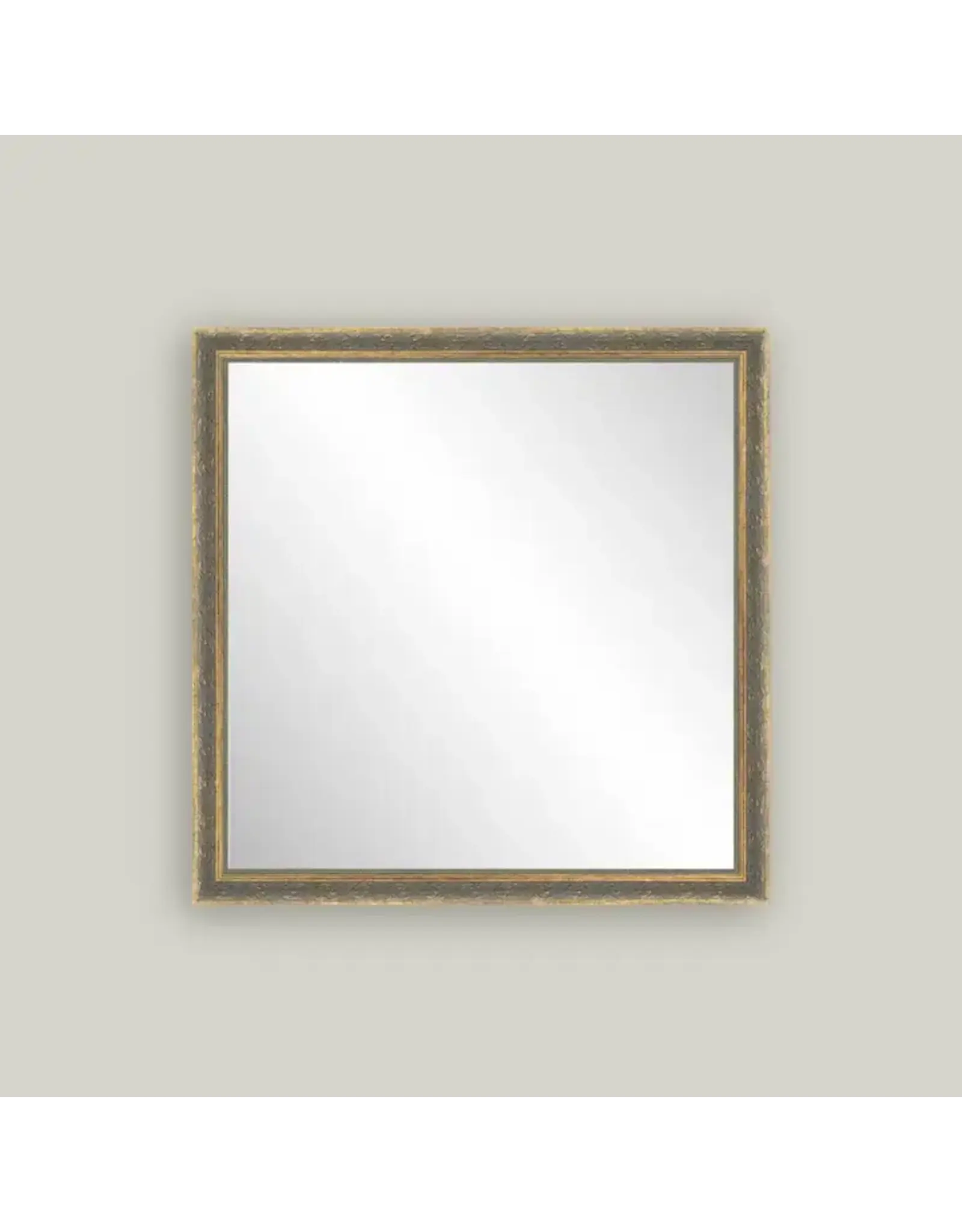 Patina Gold Framed Mirror 16x16