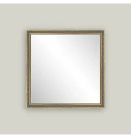 Patina Gold Framed Mirror 16x16