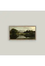 Malvern Hall in Warwickshire Framed Antique Art 30x16