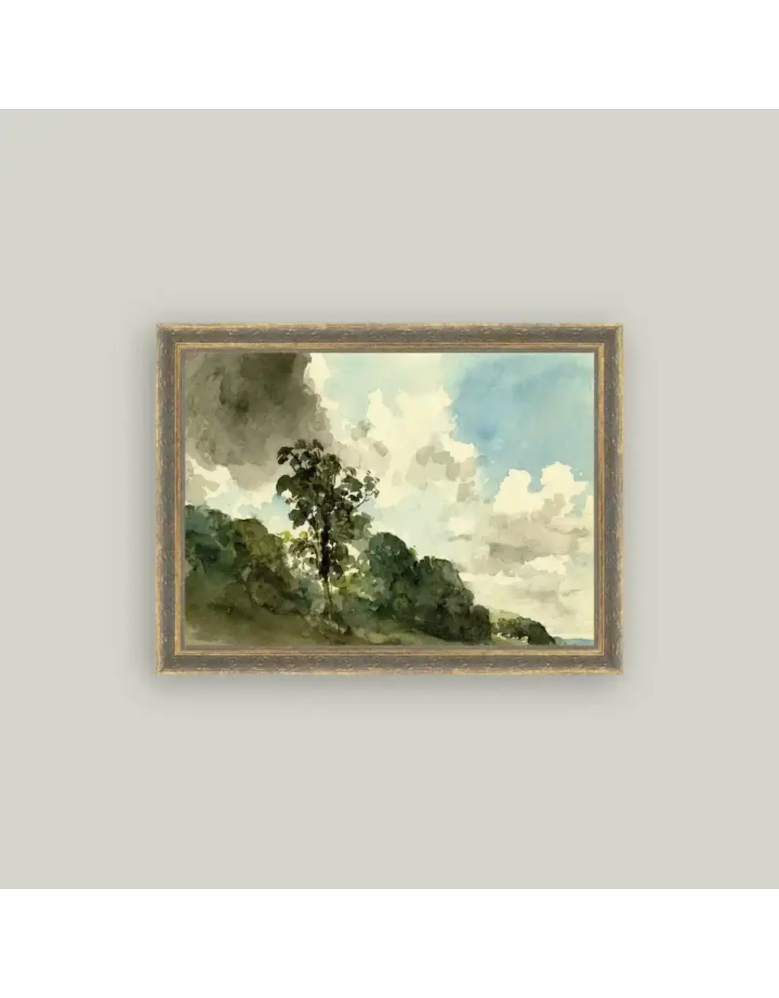 Hampstead Framed Antique Art 16x12