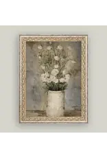 Long Stem Roses Framed Antique Art 12x16