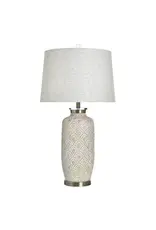 KHL335364 WHITE WASH TAUPE Table Lamp 33X18X18in