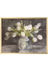 TDW50044 APRIL TULIPS Framed Canvas Made in USA 42X32in
