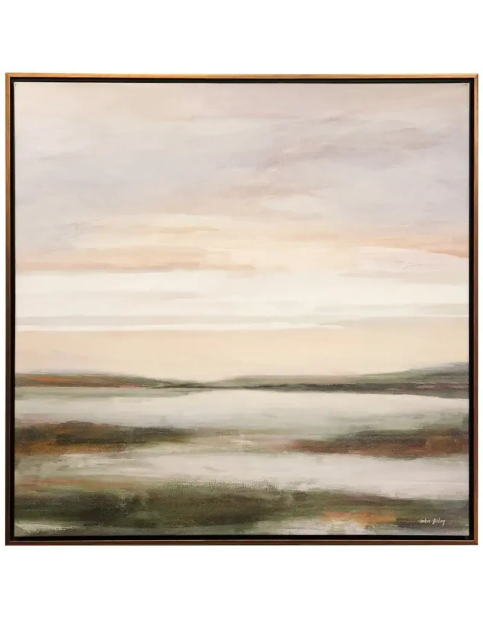 WM51324 OVERCAST Framed Canvas Made in USA 35 X 35in ht.