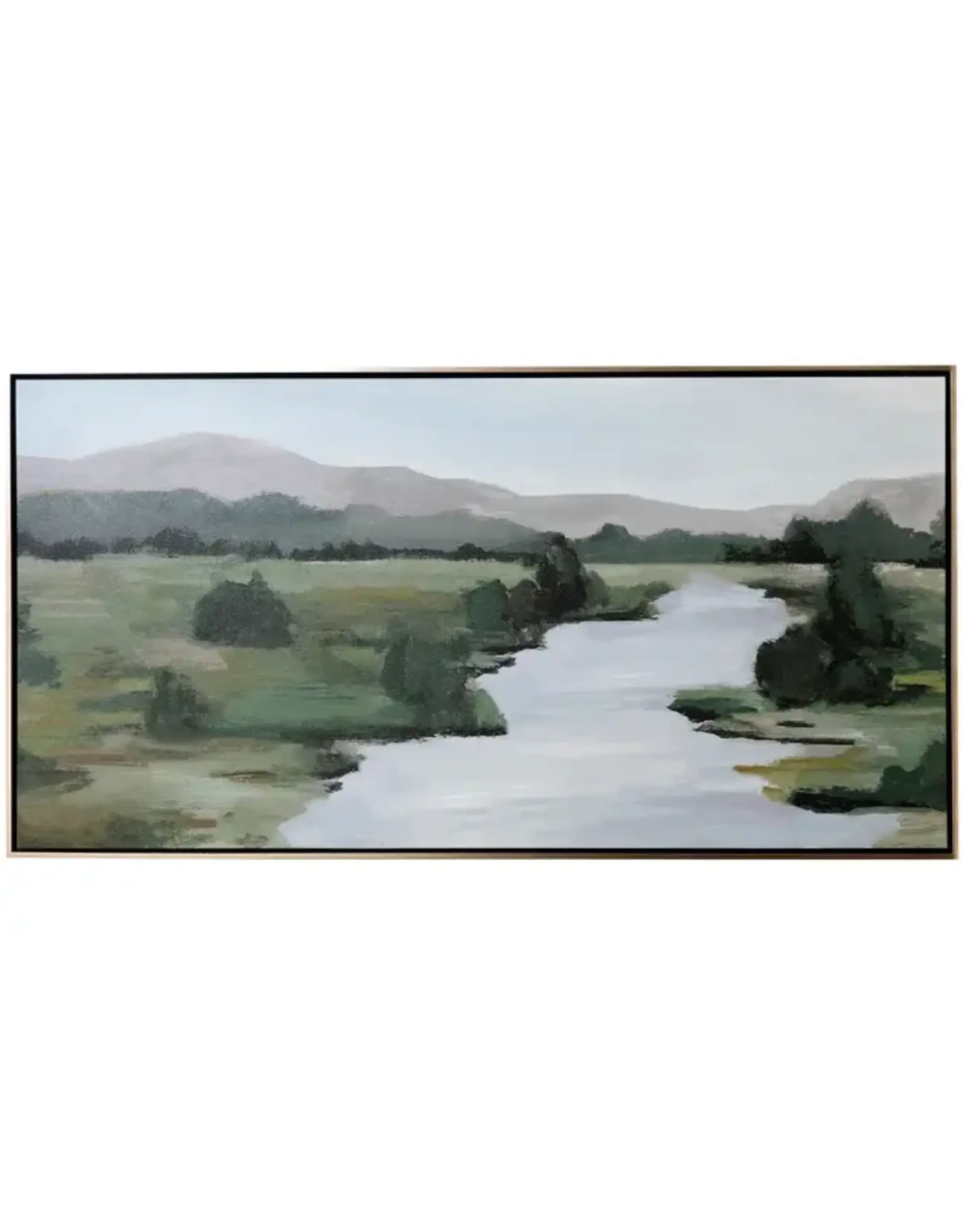 WM51320 VIVID HORIZON Framed Canvas Made in USA 60X30in Ht.
