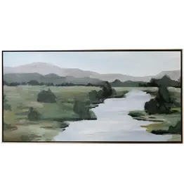 WM51320 VIVID HORIZON Framed Canvas Made in USA 60X30in Ht.