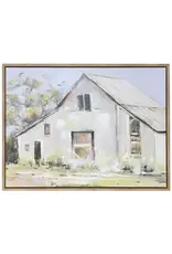 WI34530 STABLE HOME | Hand Painted Framed Canvas | 39in X 30in