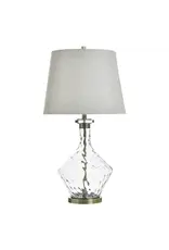 KHL335192 GOSPIC GOLD | Clear Glass Table Lamp | 34X18X18in