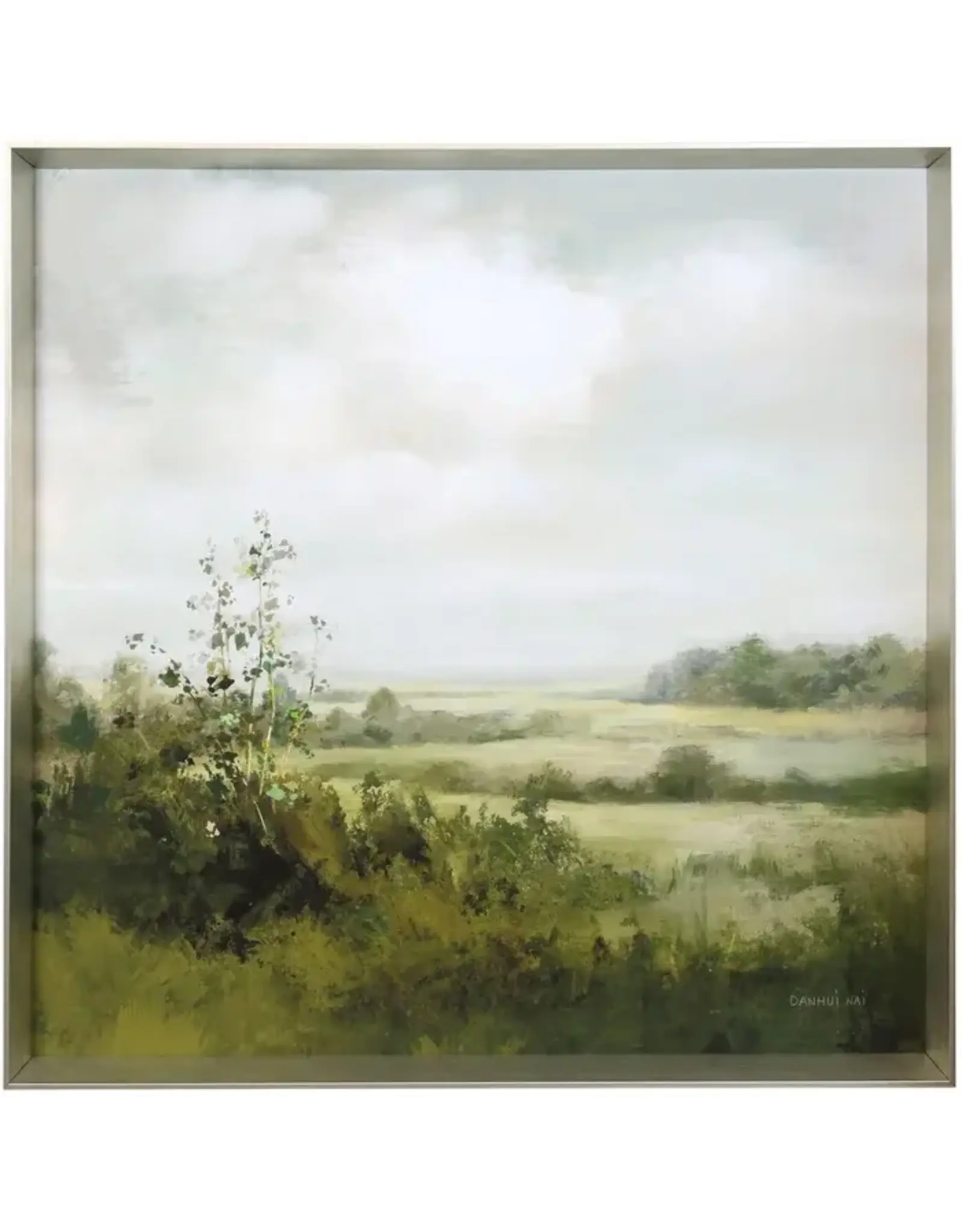 WM13312 ROLLING FIELDS Made in USA Framed Under Glass 37x37"