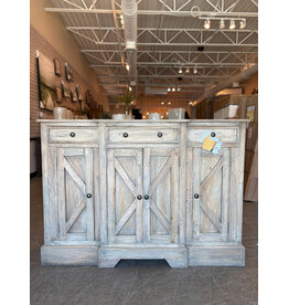 Cab1236 Barn Sideboard 3drw 3dr 59.4x14.6x42.2"H
