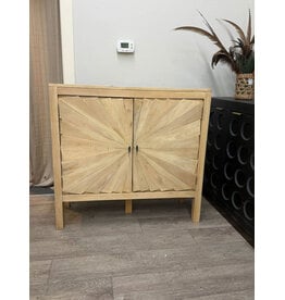 CAB308-SO Nuevo Starburst Cab 2Drs Wood Legs 41x15x38.6"H