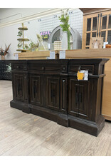 CAB079 Credeza W/ Moulded 4 Dr and 3 Drw  61.3x12.6x32.6"H
