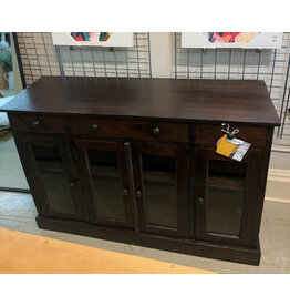 CAB1299 Glazed Sideboard 4GD 3drw w/RG 54.1x17.3x35.8"H
