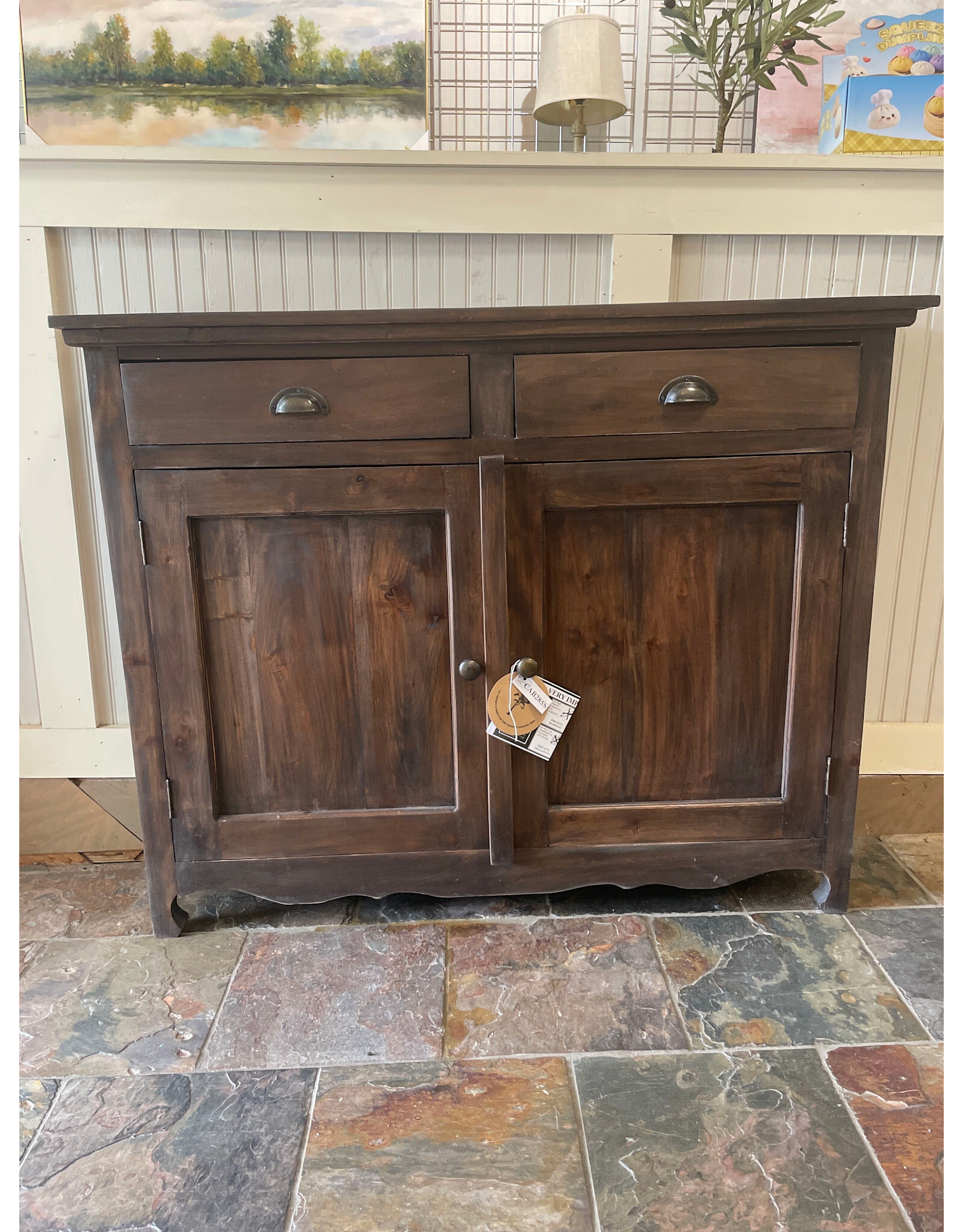 CAB285 Hall Cabinet 2drs/2drw 44.8x11x36"H