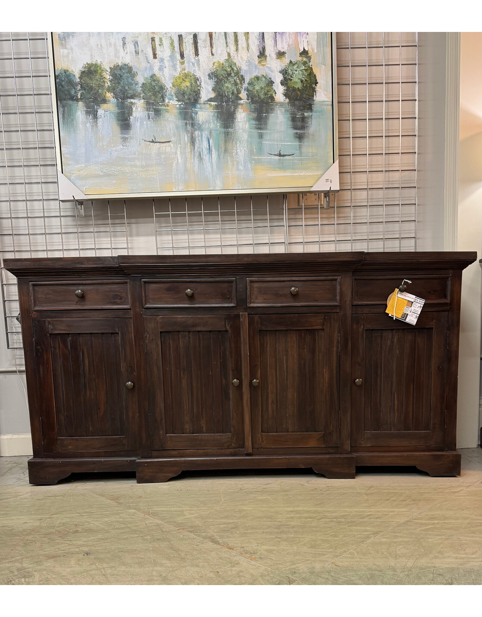 CAB1753 Media Sideboard 4 dr 4 DRW W/RG 70.8x18.5x35.3