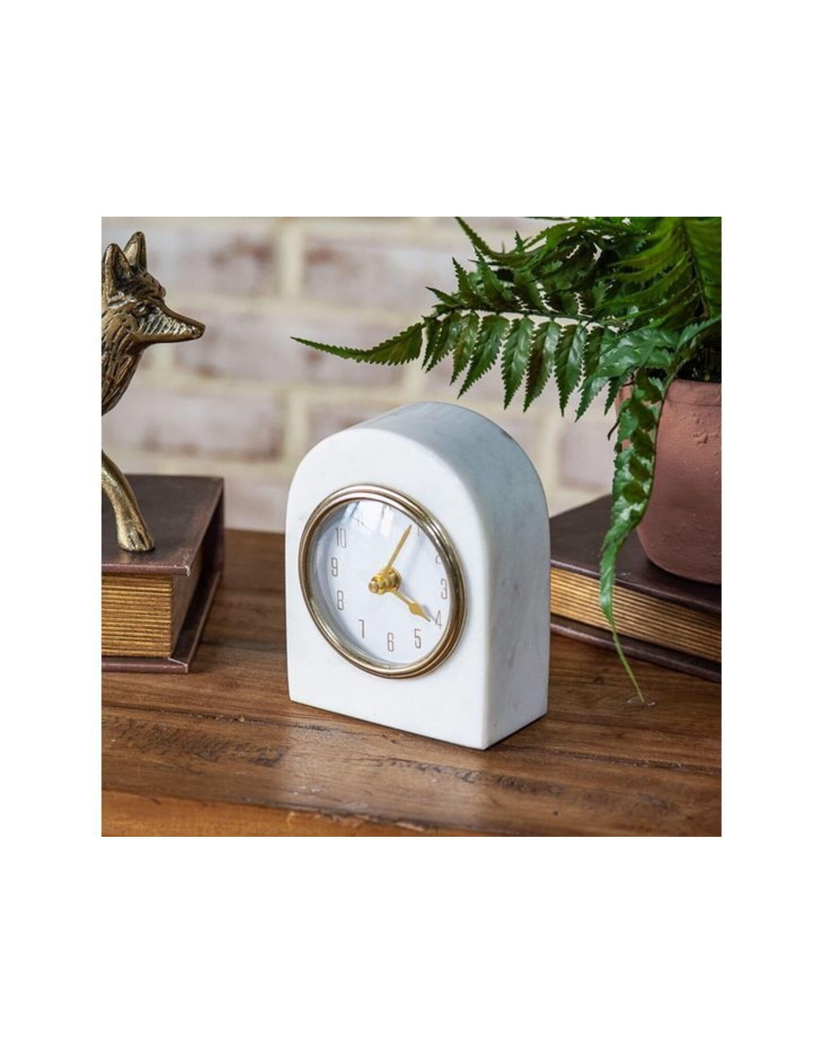 6" MARBLE TABLETOP CLOCK