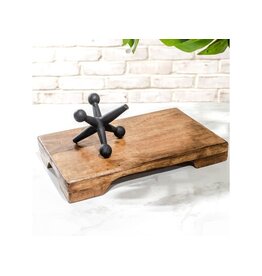 13.8" MANGO WOOD PEDESTAL