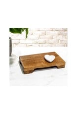 11.8" MANGO WOOD PEDESTAL
