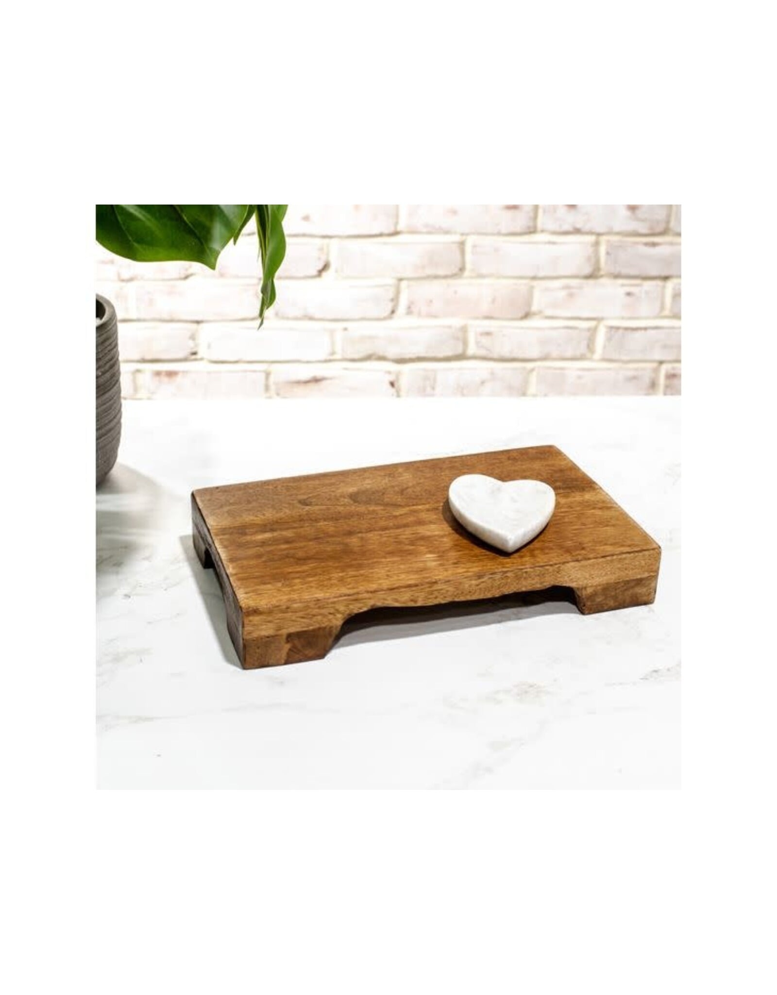 11.8" MANGO WOOD PEDESTAL