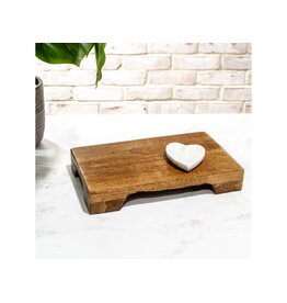 11.8" MANGO WOOD PEDESTAL