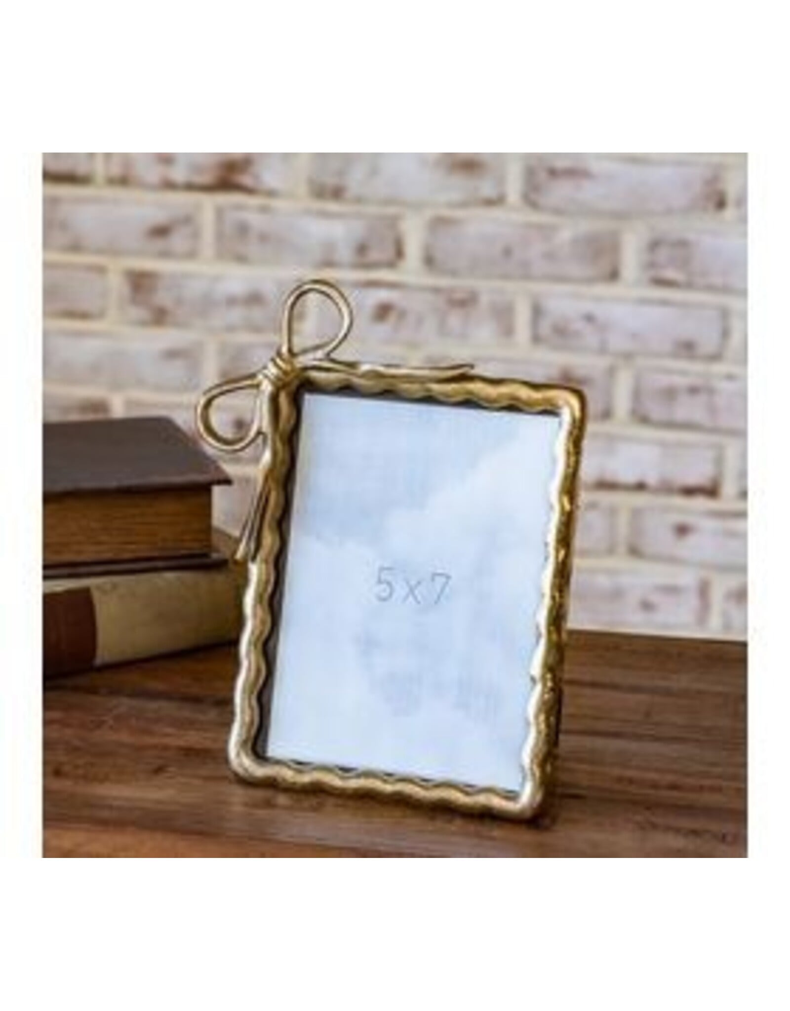 5 X 7 GOLD RIBBON PHOTO FRAME